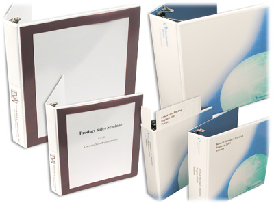 Custom Clear Overlay Binders