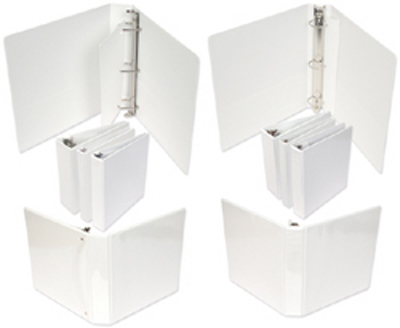 White Clear Overlay Binders Collage