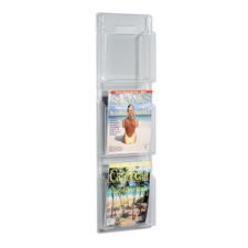 3 Vertical Pocket Classic Wall Magazine Rack