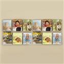 12 Horizontal Pocket Classic Wall Magazine Rack