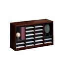 Wood Literature Organizer - 24 Compartments
