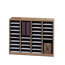 Wood Literature Organizer - 36 Compartments