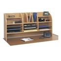 16 Compartment Wood Desktop Organizer