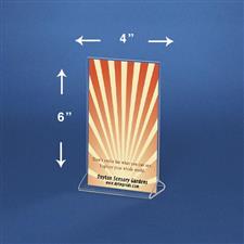 4”W x 6”H Double-Sided Acrylic Frame