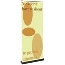 31.5"W Premium Banner Stand - Black Frame