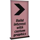 39"W Premium Banner Stand - Black Frame