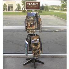 32 Pocket Overlap Rotating Wire Magazine Display - Star Base