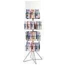 Adjust-A-Pocket Rotating Wire Literature Rack - 4 Medium Rotators