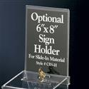 Clear Acrylic Sign Holder for Suggestion and Donation Boxes