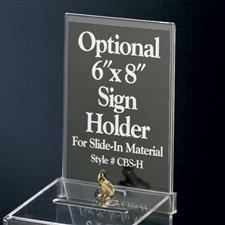 Clear Acrylic Sign Holder for Suggestion and Donation Boxes