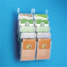 10 Pocket Adjustable Wall Magazine Rack