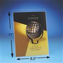 8 1/2”W x 11”H Acrylic Wall Frame