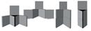 5 Interlocking Display Boards for Trade Show Displays