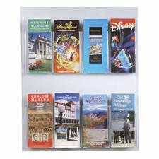 Perfectly Clear Brochure Wall Rack - 8 Pockets