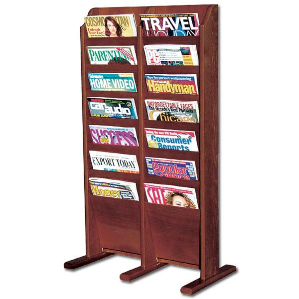 magazine rack wood
