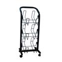 Rolling 3-Tier Literature Racks