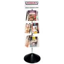12 Pocket Clear-Vue Rotating Magazine Rack
