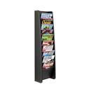 10 Pocket Leather Look Magazine Rack