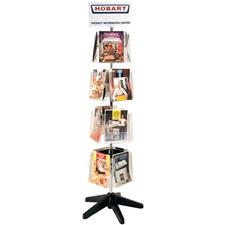 16 Pocket Clear-Vue Rotating Magazine Display Star Base