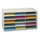 15 compartment steel Office Storage Rack for horizontal files.