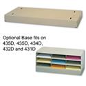 Steel base for Office Storage Rack for horizontal files.