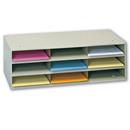 9 compartment steel Office Storage Rack for horizontal files.