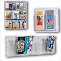 Full View Plastic Brochure Holders and Business Card Displays
