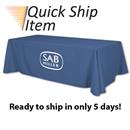 8’ QuickShip Table Covers with 1-Color Custom Graphics