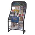 Six Shelf Wire Magazine Rack