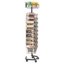 Mobile Wire Magazine Rack - 36 straight pockets