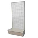One-Sided Gondola Pegboard Display - 24" Base Unit