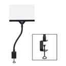 11”W x 8.5”H Flexible Arm Clamp Base Acrylic Sign Holder