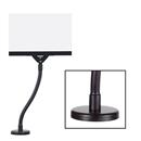 11”W x 8.5”H Flexible Arm Magnetic Base Acrylic Sign Holder