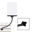 8.5”W x 11”H Flexible Arm Slatwall Base Acrylic Sign Holder