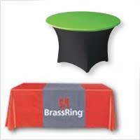 Trade Show Table Covers, Table Runners, Table Skirts and Tablecloths