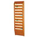 10 Pocket Wood Wall File Holder