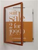 Wood Classic Swinging Enclosed Poster Frames - Insert Size 11"W x 14"H