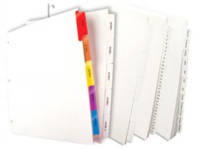 Stock Tabs and Index Dividers
