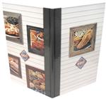 Film Laminated Casemade Menu Cover (outside view)
