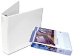 White Vinyl Clear View Binders