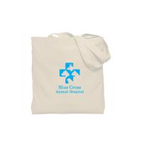A165352 Gusseted Economy Tote - Natural Cotton Sheeting