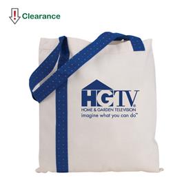 Printed Striped Economy Promotional Tote