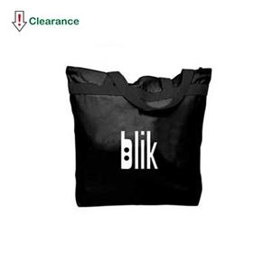 Large Zipper Tote - Colored Canvas with black web and handles