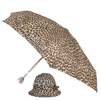 FT8500 totes� Fashion Printed Bucket Rain Hat & Mini Auto Open/Close Umbrella Set