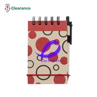 V6556 V Natural™ Kraft Geo Jotter with Pen