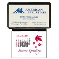 V7859 PRESS-N-STICK™ BUSINESS CARD CALENDAR WITHOUT AD MESSAGE