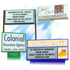 Outdoor Free Standing Signs